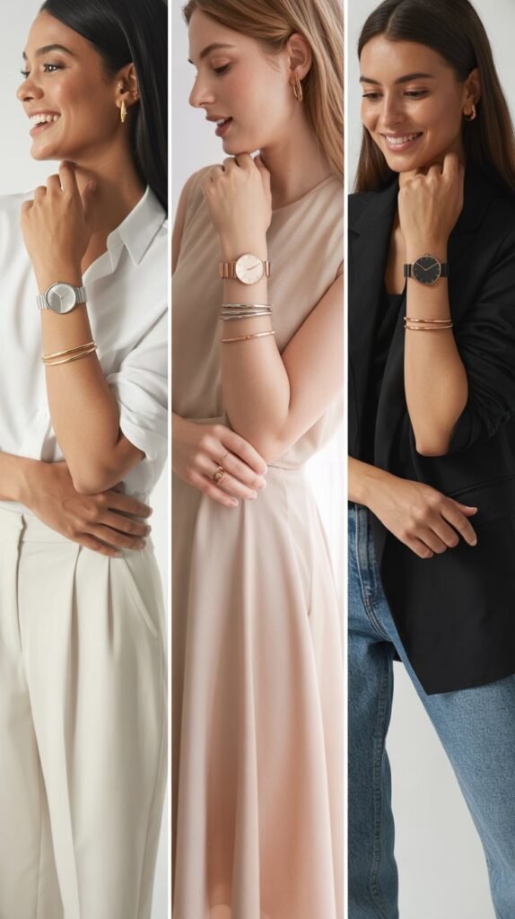 Minimalist Watches and Thin Bangles