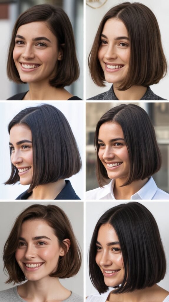 Chin-Length Straight Bob