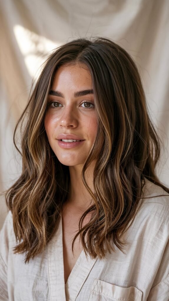 Cool Brown Money Piece for Neutral Tones