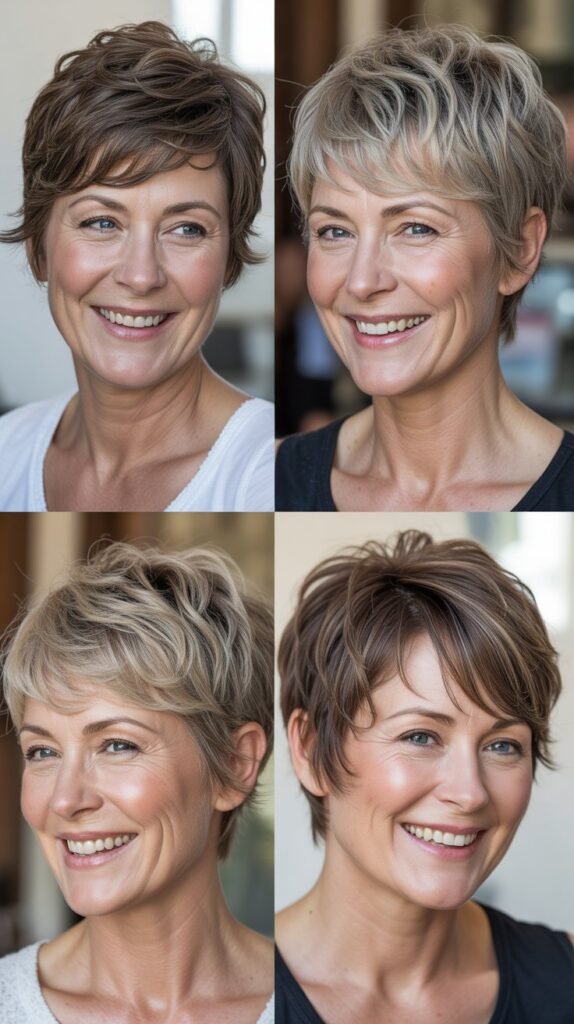  Shaggy Pixie with Razored Ends