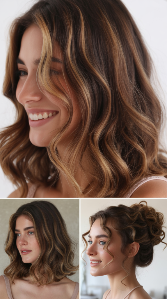 Caramel Highlights for Fine Hair