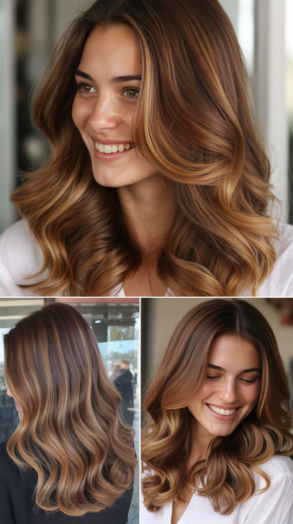  Caramel Highlights for Wavy Hair