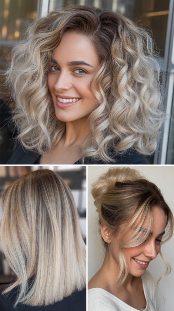 Frost Shimmer Blonde Roots