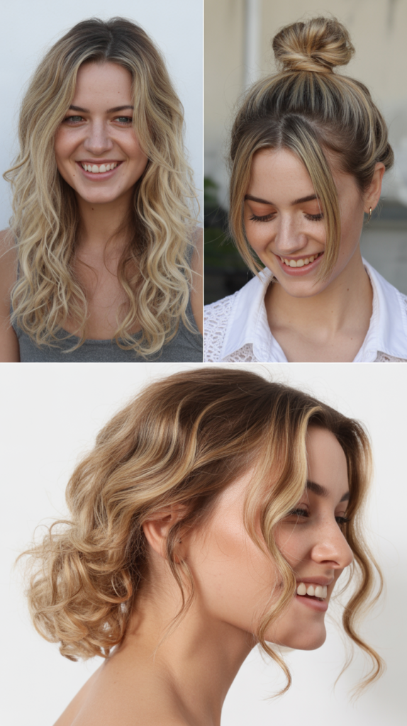 Caramel Blonde With Rooted Base