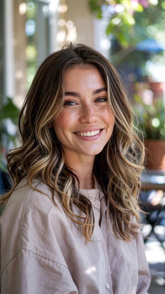 Light Brown With Sandy Blonde Balayage