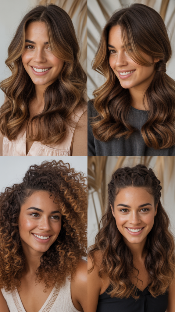 Seasonal Color Transitions with Caramel Highlights