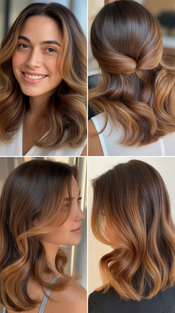 Covering Gray with Caramel Highlights