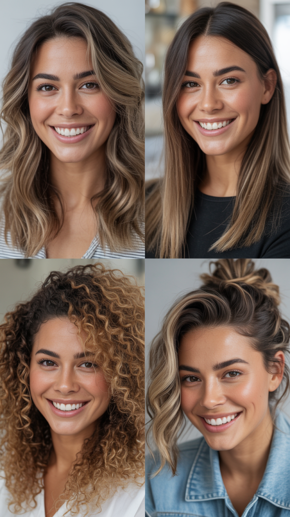 Babylights and Balayage Combination