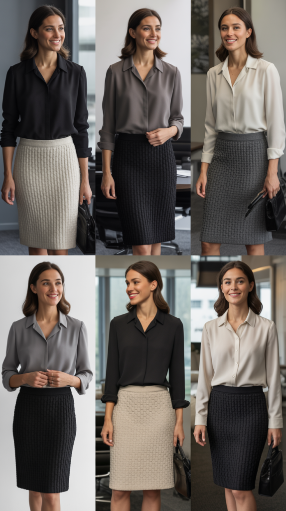  Maxi Skirt with Fitted Turtleneck