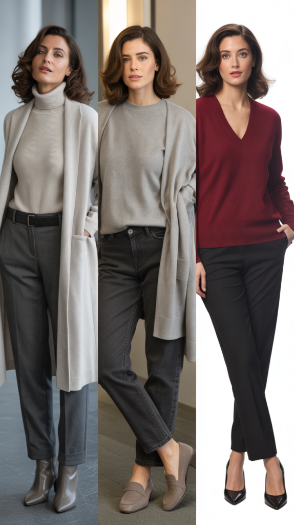 Cashmere Sweater Set for Executive Presence
