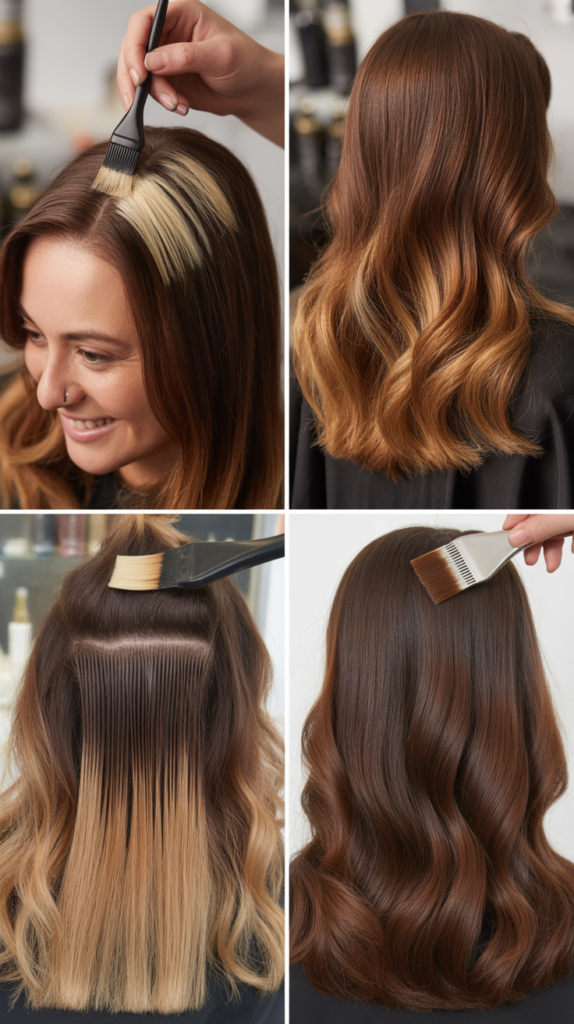 Balayage Technique for Brown Hair