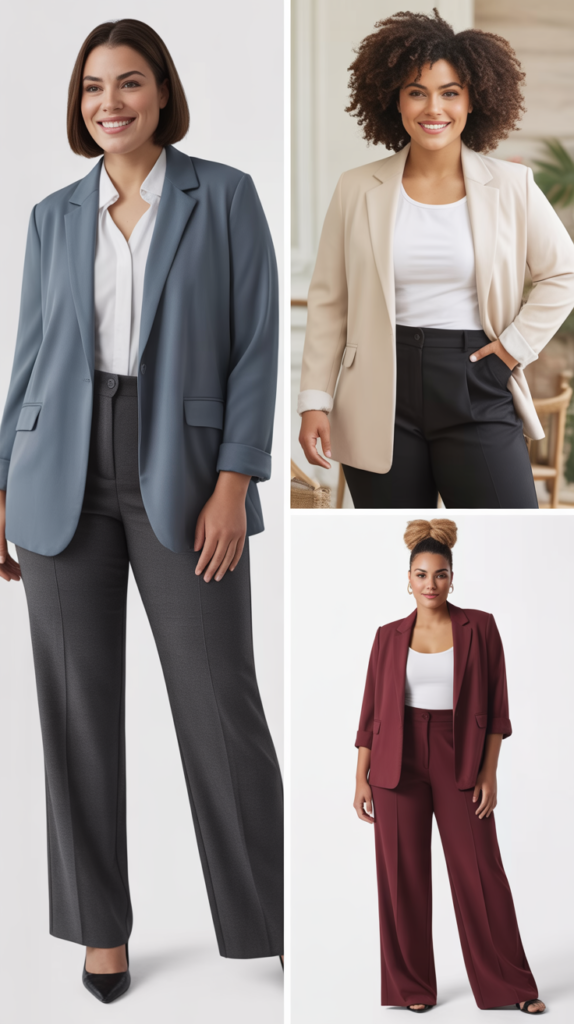 The Relaxed Blazer with Structured Pants
