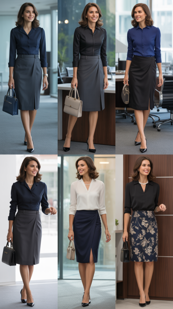 Wrap Skirt with Fitted Top