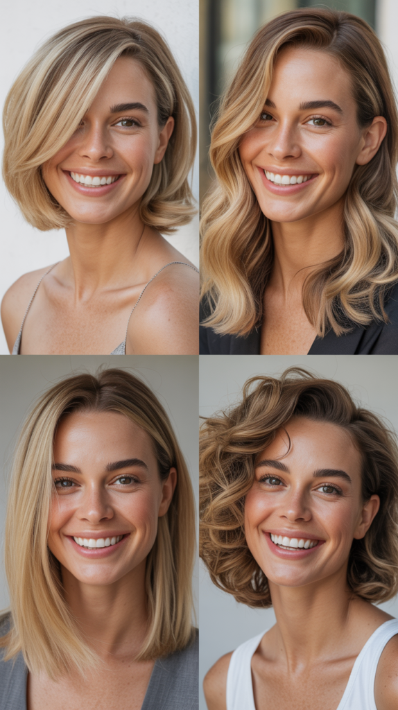 Asymmetrical Blonde Bob