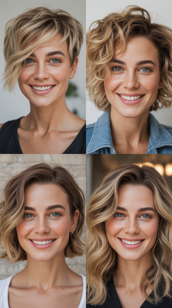  Blonde Asymmetrical Pixie