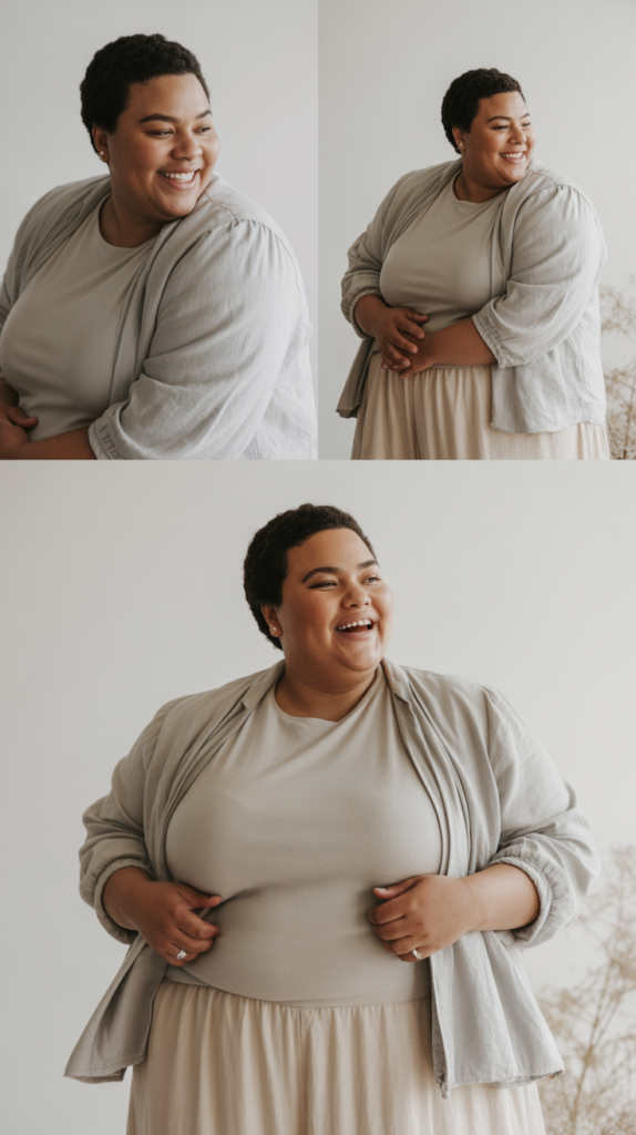  Monochromatic Outfit in Soft Neutrals