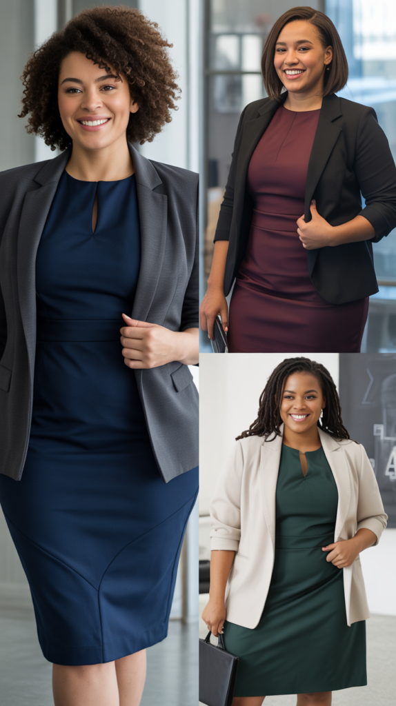 The Structured Sheath Dress with Blazer