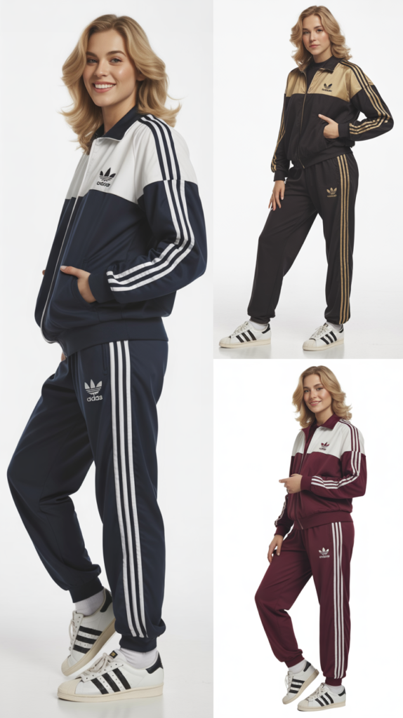 Adidas Tracksuit with Superstar Sneakers