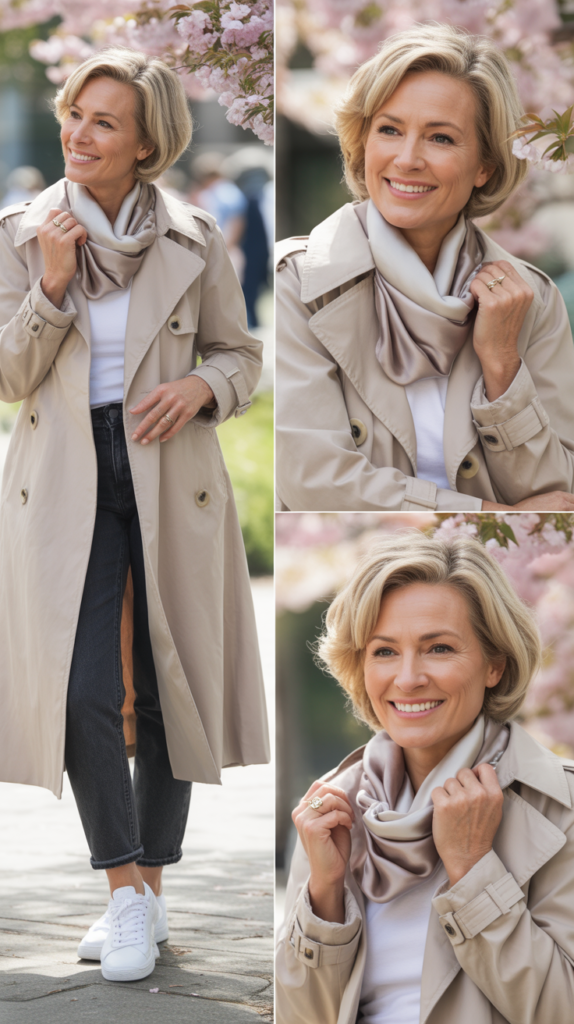 The Classic Trench Coat and Jeans Combination