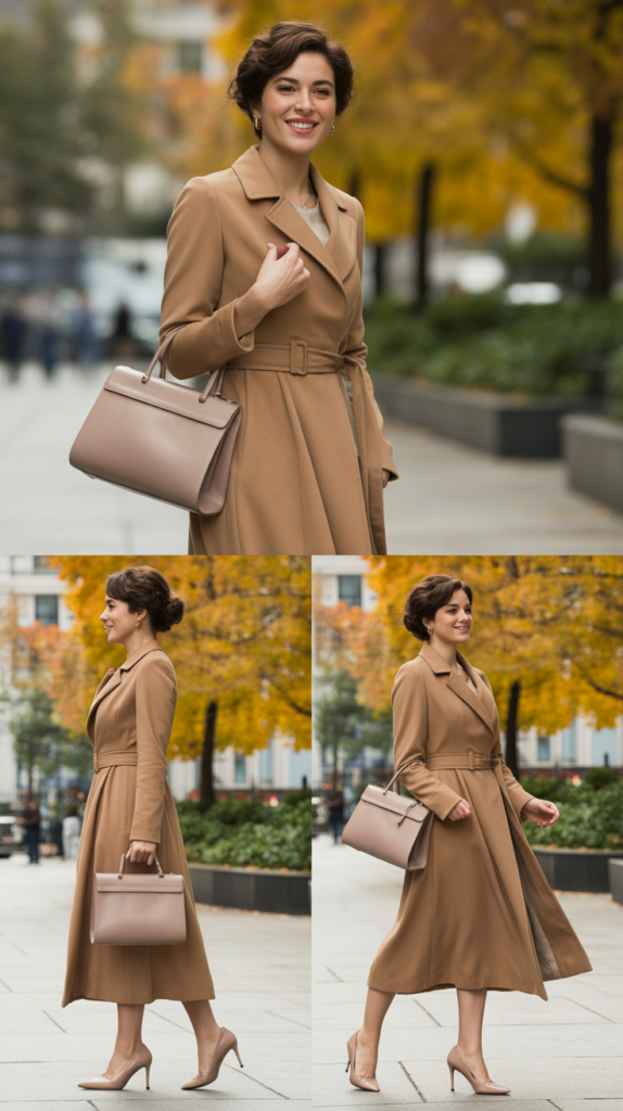 Belted Coat Dress