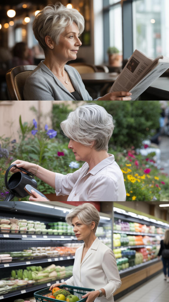 Textured Side Part Pixie