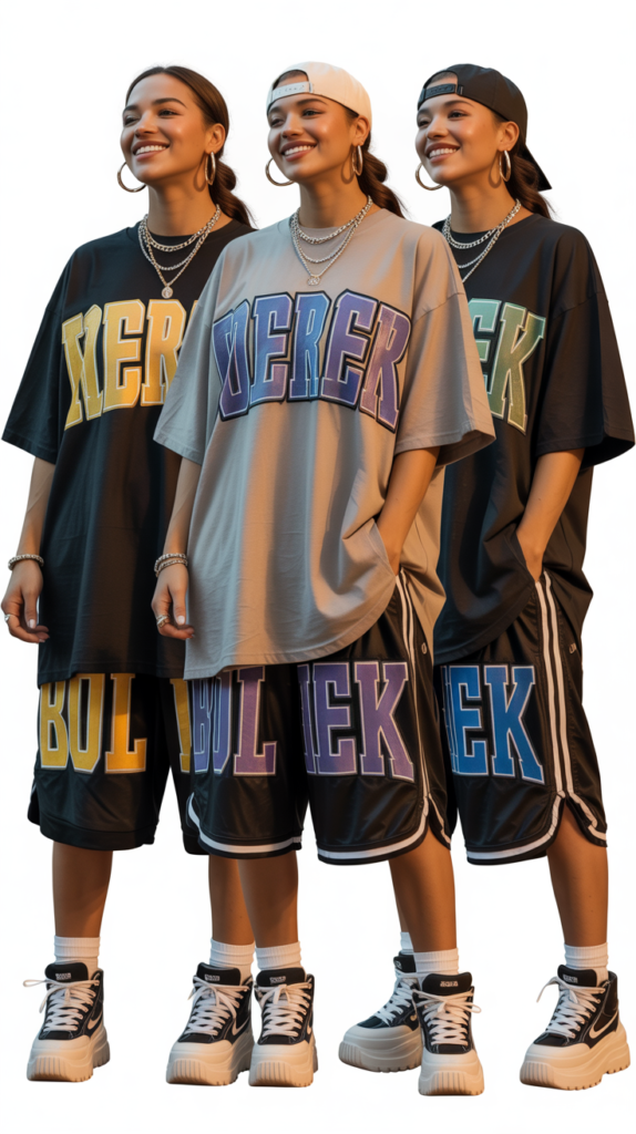 Basketball Shorts with Tall Tee