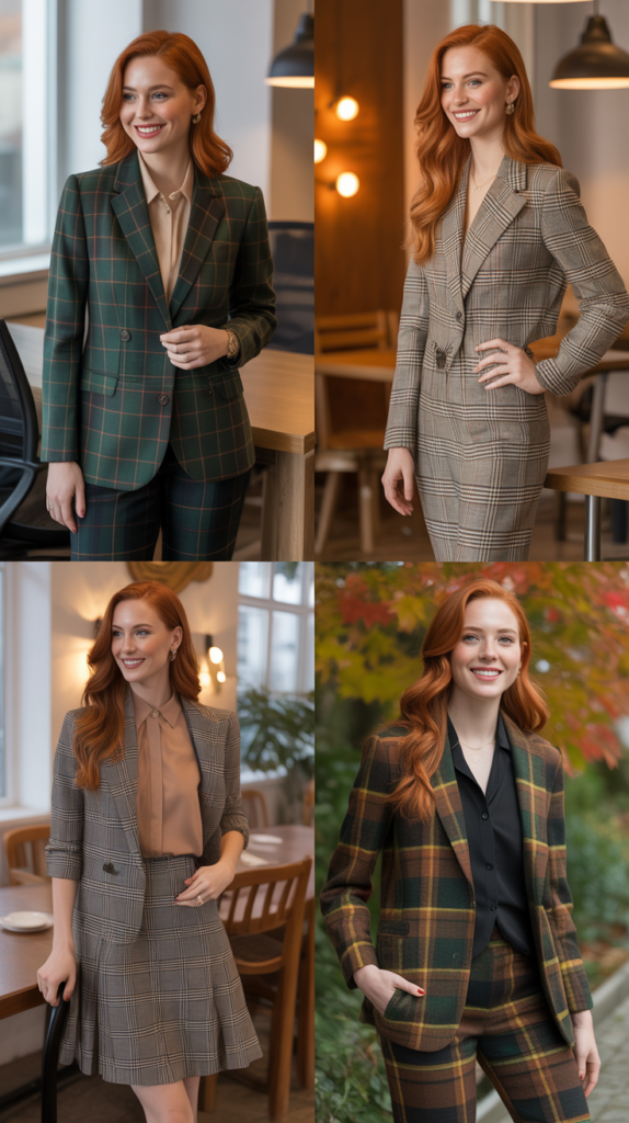 Plaid Patterns In Complementary Colors