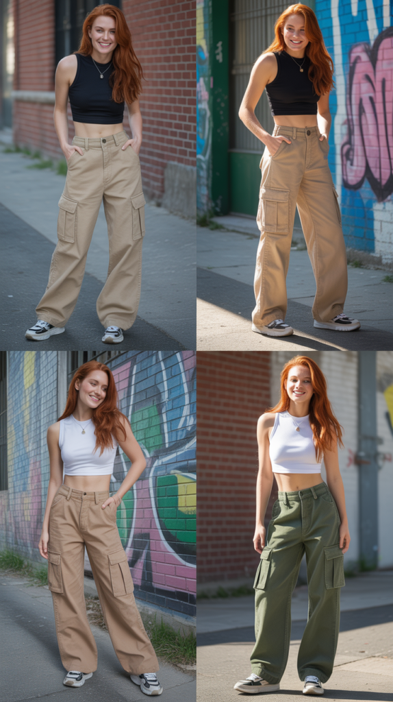 Cargo Pants in Neutral Tones
