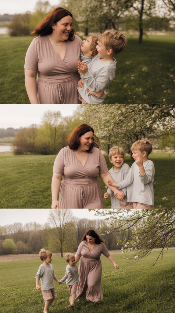 Jersey Wrap Top with Flowy Pants