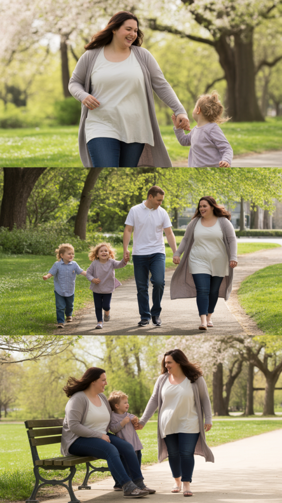 Tunic Top with Leggings and Long Cardigan