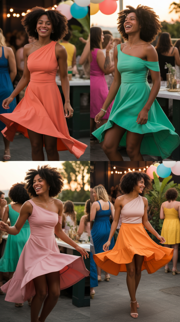 Asymmetrical Hemline Dresses And Skirts