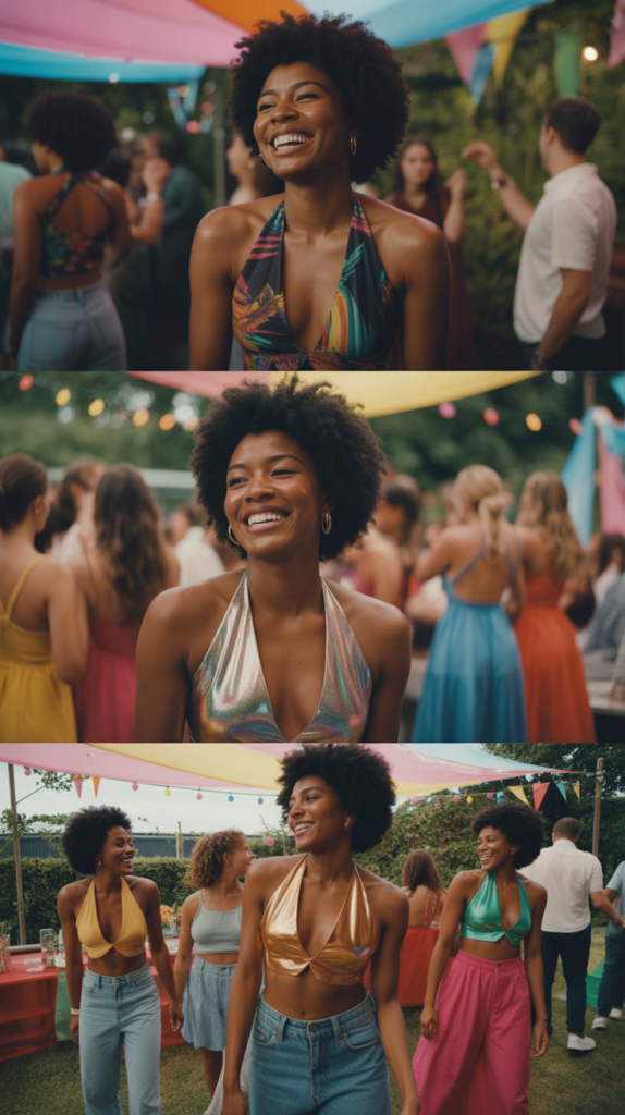 Halter Tops In Bold Prints And Solid Colors