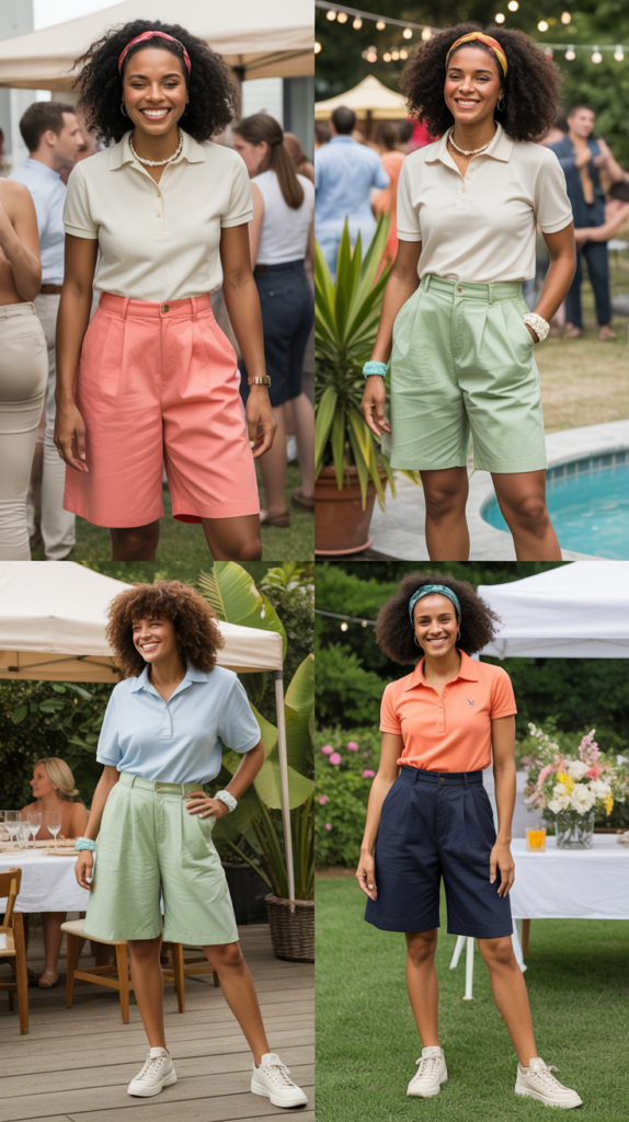 Bermuda Shorts In Preppy Styles