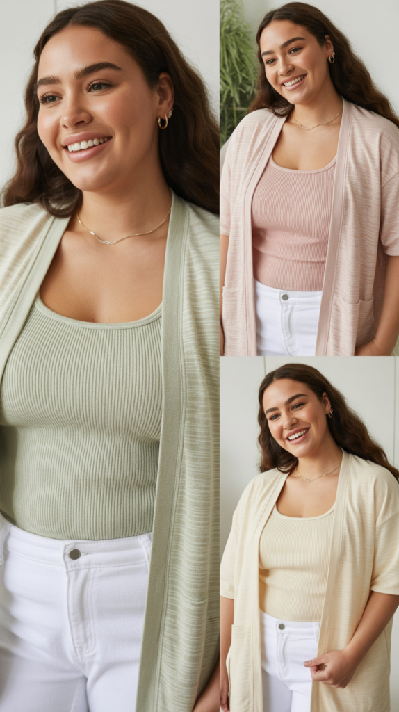  Cardigan Set (Cardigan and Tank)