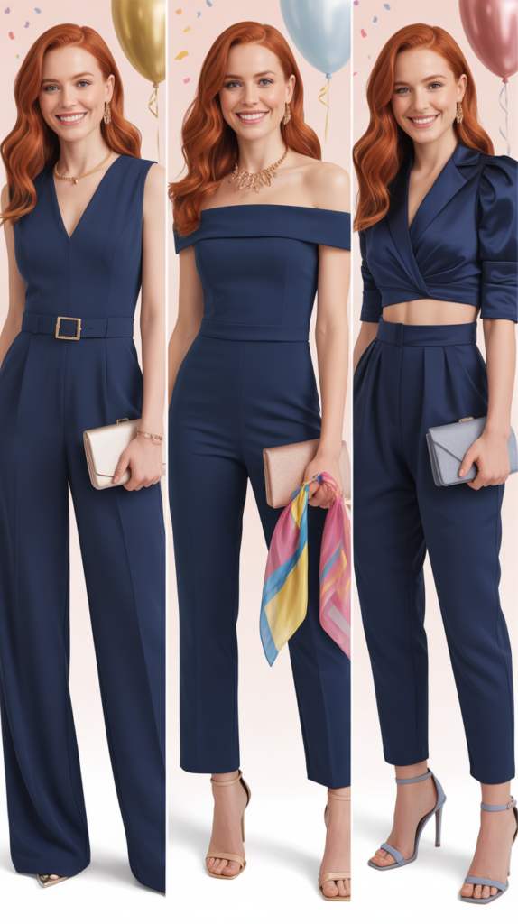 Navy Blue Jumpsuit