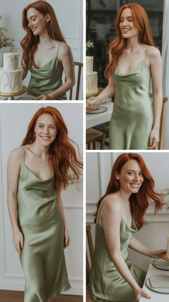 Sage Green Slip Dress