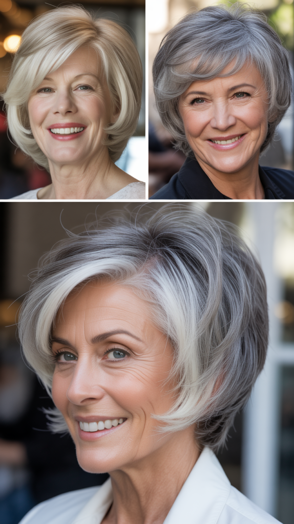  Short Stacked Bob with Volume