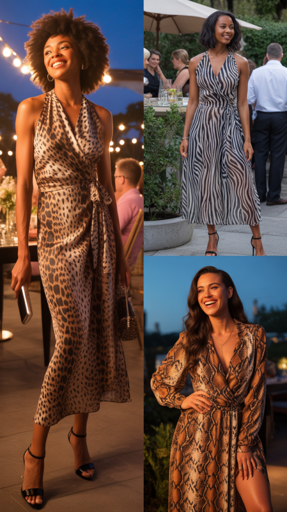 Wrap Dresses In Animal Prints