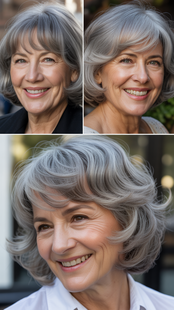 Layered Bob with Bangs