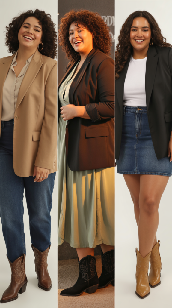  Western Blazer Over Casual Ensemble