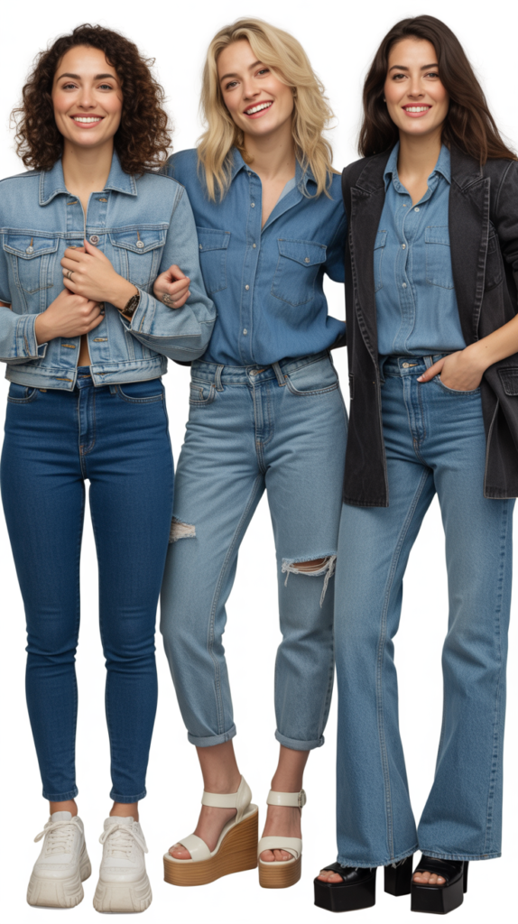  Denim-on-Denim Look