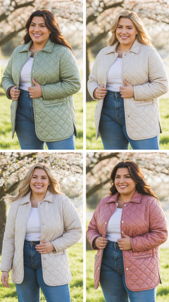 Quilted Jacket and Mom Jeans