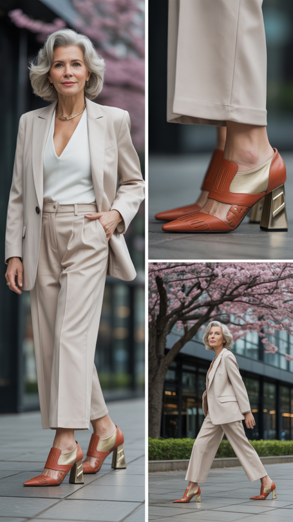 Neutral Monochrome with Statement Shoes