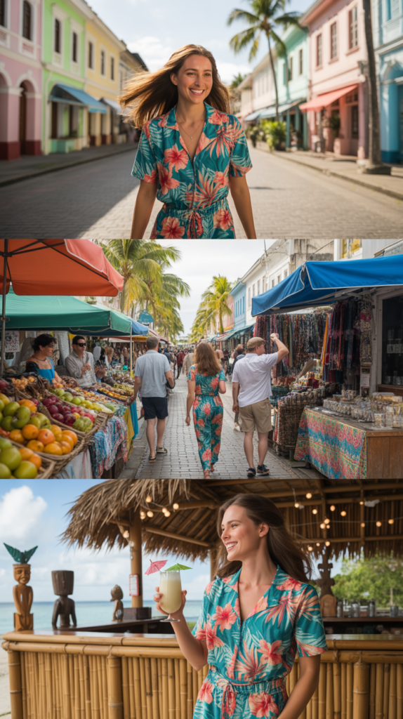 Tropical Print Jumpsuit