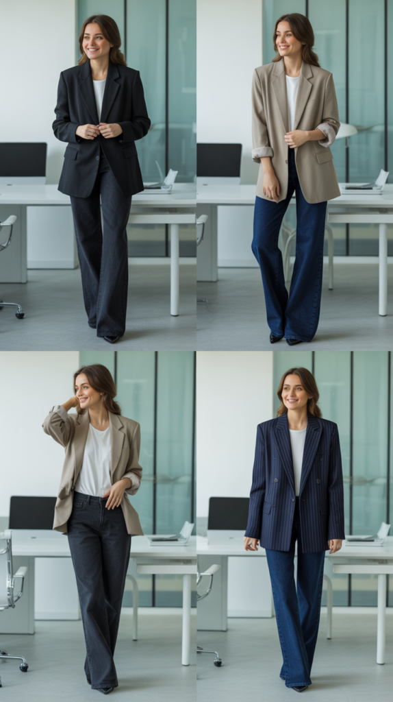 Blazer and Jeans Ensemble