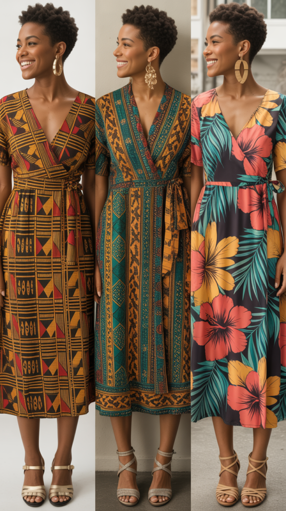 The Wrap Dress in Bold Prints