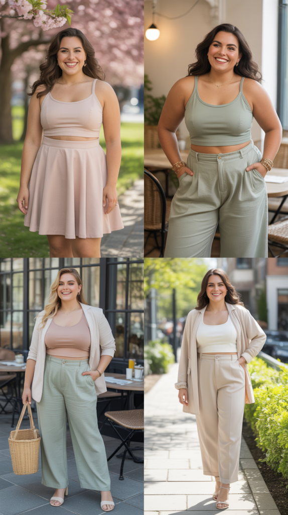 Matching Two-Piece Set in Spring Colors