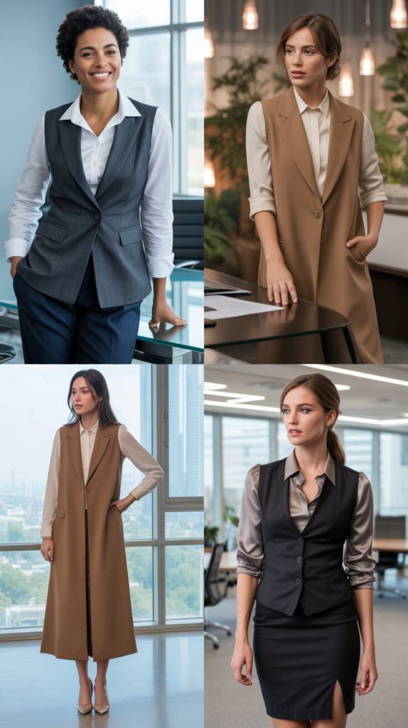 The Structured Vest Layering