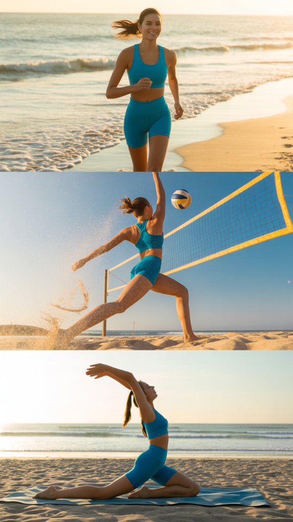 Bike Shorts with Sports Bra