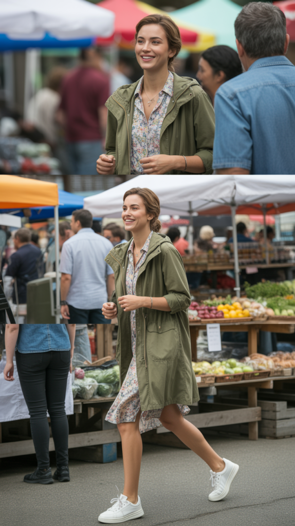 Lightweight Parka With Casual Dress